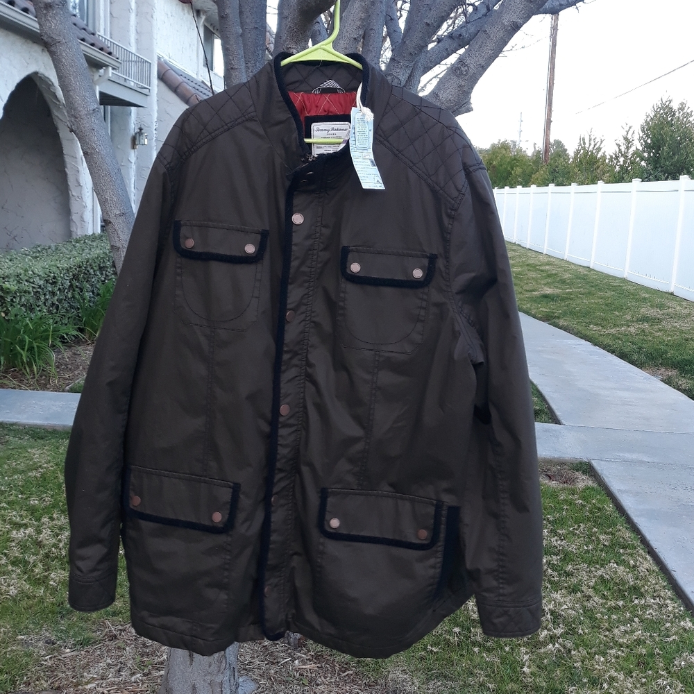 NWT Tommy Bahamas North Sea Field Jacket XXL Green
